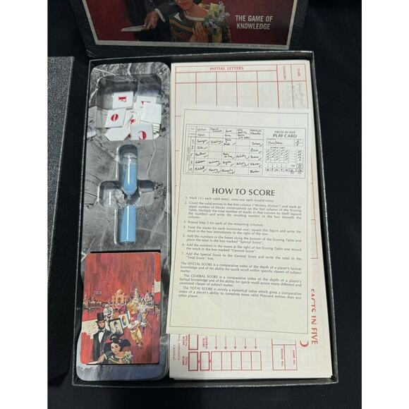 Vintage 1967 3M Co. “Facts in Five” Bookshelf Game of Knowledge Complete -S1 - Picture 8 of 9